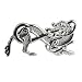 Strling Silver Celtic animal brooch