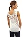 PattyBoutik Women's Butterfly Lace Back Tank Top