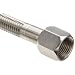 Unisource 8TSC Gray PTFE Braided Hose Assembly, 303 Stainless Steel JIC Female