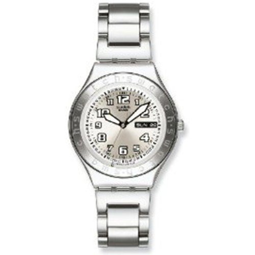 Best Price Swatch Unisex Core Collection YGS716GX Stainless-Steel Quartz Watch with Silver Dial