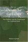 Deutsche Gedichte von Walther von der Vogelweide bis Gottfried Benn: Von Walter von der Vogelweide bis Gottfried Benn - Hans Joachim Hoof