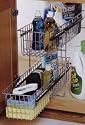 Dual-Tier Chrome Basket Storage Drawers