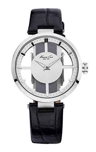 Kenneth Cole KC2649 - Reloj analógico de cuarzo para mujer con correa de piel, color blanco