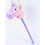 Fantasy Hobby Horse with Sound - Pink & Purple Unicorn