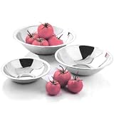 Amco 3 Piece Stainless Steel Serving Bowl Set by 