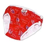 Imse Vimse Swim Diaper Red Fish Extra Large [Health and Beauty]