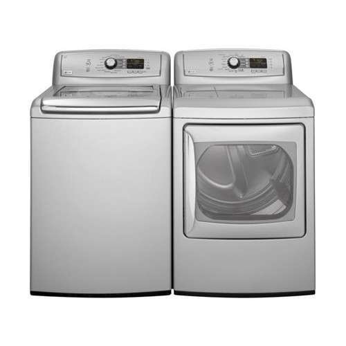 Profile 5.2 Cu. Ft. Silver Top Load Washer
