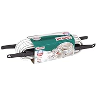 Gilmour 11 Series Marine and Recreation Space Saver Flat Hose w/Reel 1/2 Inch x 50 Feet 11-12050RWhite w/Aqua Stripe