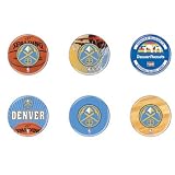 Denver Nuggets 6 Button Set