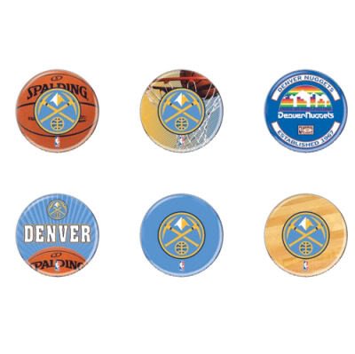 Denver Nuggets 6 Button Set