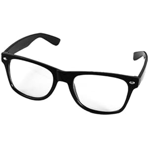Montura para Gafas negra Glasses Cristal Transparente