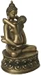 Buddha-Shakti, Bronze finish - Large