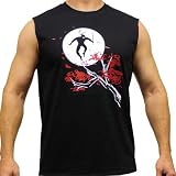 Martial Arts No-Sleeve T-Shirt - Ninja Moon