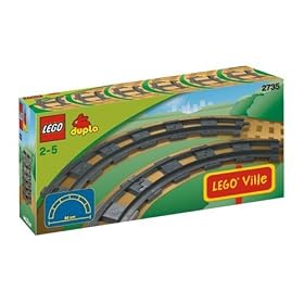 LEGO Duplo: Legoville Curved Track 6 Pieces (2735) by LEGO