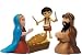 The Little Drummer Boy PVC Figure Set Aaron with Jesus, Joseph & Mary, Rankin/Bass