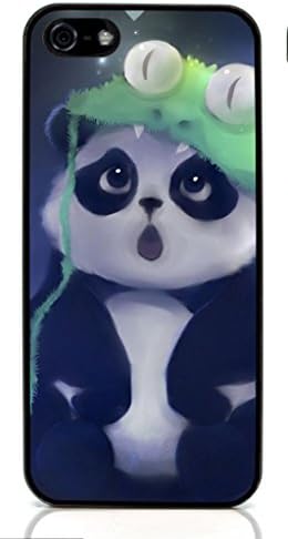 Panda Cute Bear Hard Plastic and Aluminum Back Case For Apple iphone 5 5S