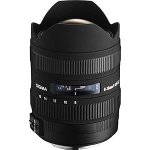 Sigma 8-16mm f/4.5-5.6 DC HSM FLD AF Ultra Wide Zoom Lens for APS-C sized Nikon Digital DSLR Camera