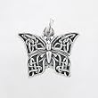 Celtic Design Butterfly Pendant in Sterling Silver, #8395