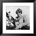 American Aviator Amelia Earhart, First Woman to Fly Solo Across the Atlantic Framed Art Poster Print, 25x25