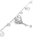 Glamorousky Elegante Herz Fu�kette mi...