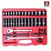 Professional Grade 34-Piece 1/2" High Visibility Impact Socket Set METRIC