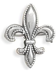 .925 Sterling Silver Made by Hand Fleur de Lis Pin