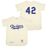Brooklyn Dodgers Authentic 1947 Jackie Robinson Home Jersey by Mitchell & Ness