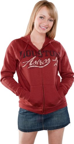 Houston Astros Women's The Beauty Red Full-Zip Hooded Fleece