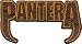 Pantera Rock Music Band Patch - Diecut Fangs Name Logo