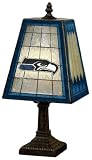 Seattle Seahawks 14 Inch Art Glass Lamp