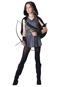 Big Girls' Hooded Huntress Costume 6/8