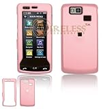 Pink Rubber Feel Snap-On Cover Hard Case Cell Phone Protector for LG Versa  ....