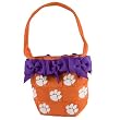Clemson - Small Bow Bucket Purse