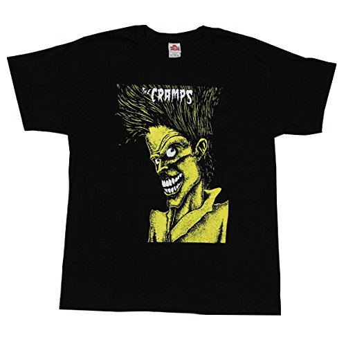 Alstyle Men's CRAMPS Rock Band T-Shirt Black