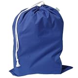 Tots Bots : Large Blue Drawstring Waterproof Nappy Storage Bag