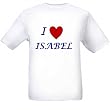 I LOVE ISABEL - Name-series - White T-shirt