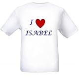 I LOVE ISABEL - Name-series - White T-shirt