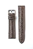 18mm Brown Matte Genuine Crocodile Breitling Style Watchband Made in Italy