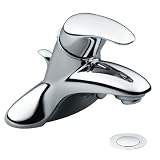 Moen L64721 Villeta One-Handle Low Arc Bathroom Faucet, Chrome