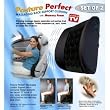 POSTURE PERFECT MASSAGING BACK SUPPORT CUSHION WITH MEMORY FOAM. YOUR SEAT SOLUTION (Set of 2)