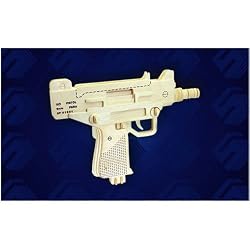 Uzi Pistol 3D Woodcraft Construction Kit