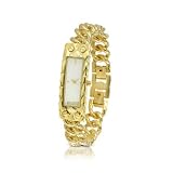 Just Cavalli New 6 Small - Gold Plated Chain Bracelet Watch by Roberto Cavalli