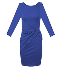  Pleated Cotton Cocktail Bodycon Dress/Evening Dress/Prom Dress/Wedding Party Dress/Midi Dress  With a Bow(s)