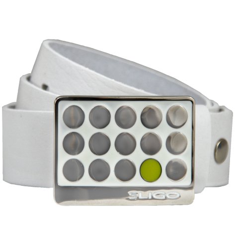 Sligo Men's Icon Golf Belt (White, 40)