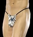 Men's 100% Charmeuse Silk G-String $100 Bills