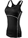 Neleus Women's 3 Pack Dry Fit Compression Shirt,3 Pack:Black,Grey,White,Small