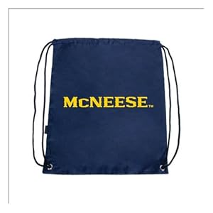 McNeese State Nylon Navy Drawstring Backpack, McNEESE