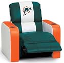 DreamSeat Miami Dolphins NFL Leather Recliner