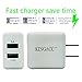 KingAcc 10W Dual Port USB Wall Charger (2-Pack)