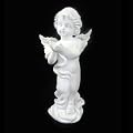 Deko Engel Wei� aus Kunststein (H�he 20 cm)